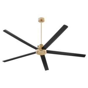 Revel 80" Ceiling Fan in Aged Brass by Quorum International