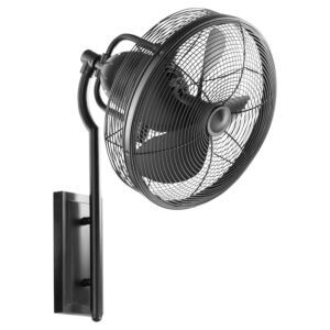 Veranda Wall Fan in Matte Black