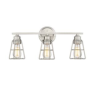 3-Light Bathroom Vanity Light in Brushed Nickel