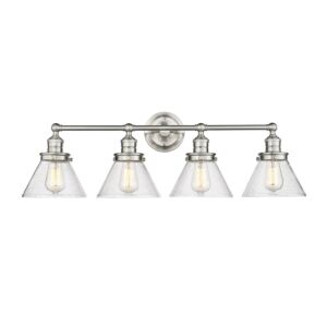 Eyden 4-Light Bathroom Vanity Light in Brushed Nickel