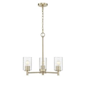 Ashli 3-Light Chandelier in Modern Gold