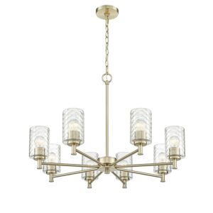 Ashli 8-Light Chandelier in Modern Gold