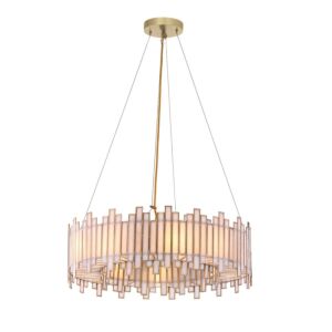 Birla  Chandelier in Brass by Eurofase