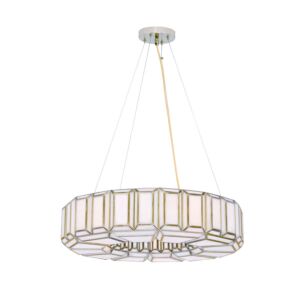 Belmont  Chandelier in Brass by Eurofase