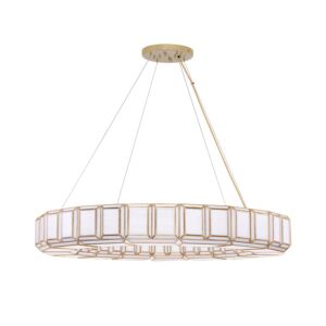 Belmont  Chandelier in Brass by Eurofase