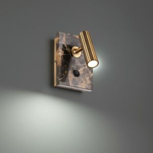 Nexus LED Task & Reading Bed Light in Black & Aged Brass by Modern Forms