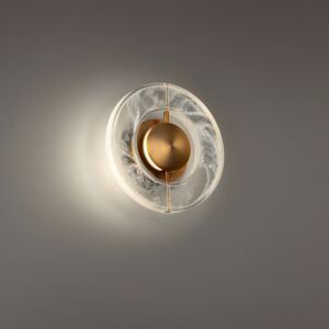 Cymbal LED Wall Sconce in Aged Brass by Modern Forms