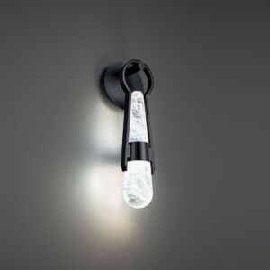 Ezra LED Wall Sconce in Black by Modern Forms