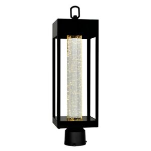 Rochester LED Outdoor Lantern Head in Black by CWI Lighting