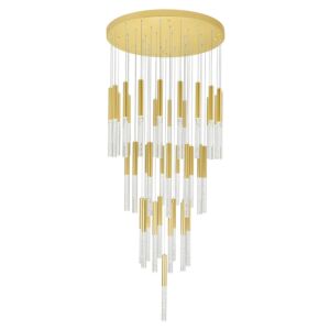 Dragonswatch LED Chandelier in Satin Gold by CWI Lighting