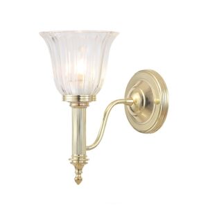 Carroll 1-Light Bathroom Vanity Light in Polished Bronze