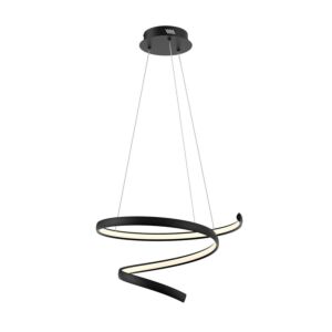 1-Light Pendant in Black