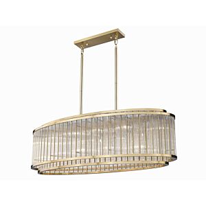 Waldorf  Chandelier in Aged Brass by Avenue Lighting