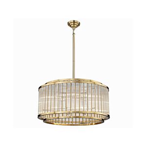 Waldorf  Chandelier in Aged Brass by Avenue Lighting