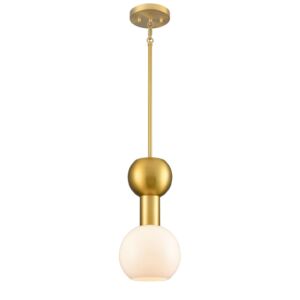 Lillooet 1-Light Pendant in Brass