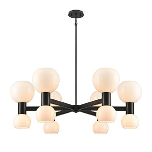 Lillooet 12-Light Pendant in Ebony