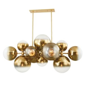 Kyoto 12-Light Linear in Vintage Polished Brass