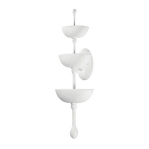 Aura Six Light Wall Sconce in Gesso White by Corbett Lighting