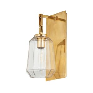 Copenhagen One Light Wall Sconce in Vintage Brass by Corbett Lighting