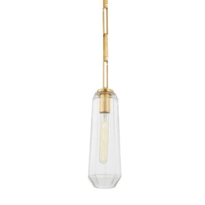 Copenhagen 1-Light Pendant in Vintage Brass