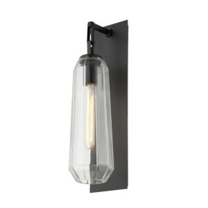 Copenhagen One Light Wall Sconce in Black Brass by Corbett Lighting