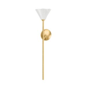 Julieta One Light Wall Sconce in Vintage Gold Leaf by Corbett Lighting