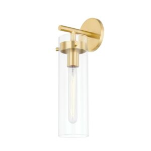 Haisley One Light Wall Sconce in Aged Brass by Mitzi