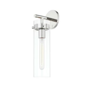 Haisley One Light Wall Sconce in Polished Nickel by Mitzi