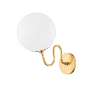 Havana One Light Wall Sconce in Aged Brass by Mitzi