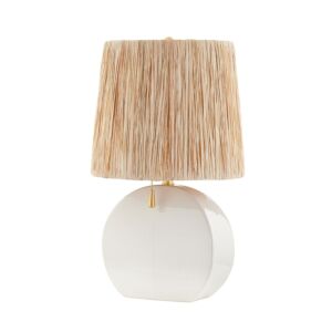 Aneesa One Light Table Lamp in Aged Brass by Mitzi