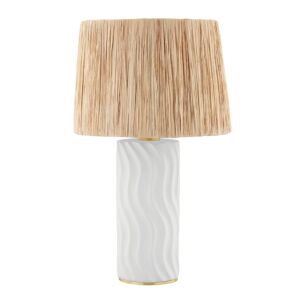 Daniella One Light Table Lamp in Aged Brass by Mitzi