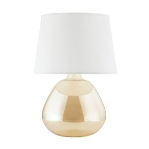 Thea One Light Table Lamp in Aged Brass by Mitzi