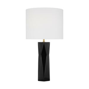 Fernwood 1-Light Table Lamp in Gloss Black