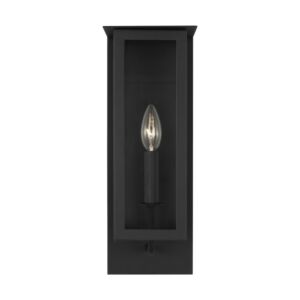 Dresden 1-Light Outdoor Wall Sconce in Textured Black