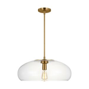 Largo One Light Pendant in Burnished Brass by Visual Comfort Studio