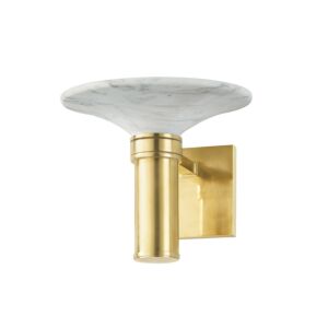 Brann 1-Light Wall Sconce in Aged Brass