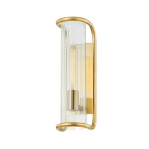 Fillmore 1-Light Wall Sconce in Aged Brass