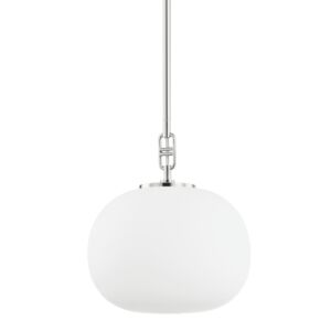 Ingels 1-Light Pendant in Polished Nickel