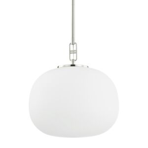 Ingels 1-Light Pendant in Polished Nickel