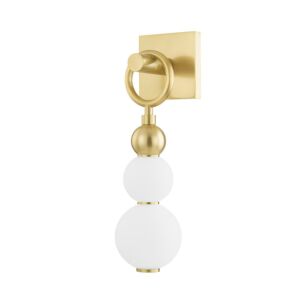 Perrin LED Wall Sconce in Aged Brass by Hudson Valley