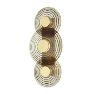 Griston LED Wall Sconce in Aged Brass by Hudson Valley