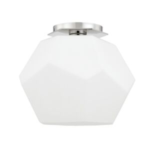 Tring 1-Light Flush Mount in Polished Nickel