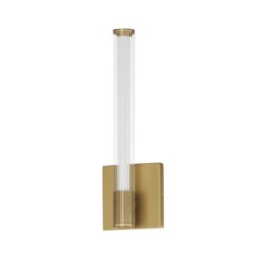 Cortex LED Wall Sconce in Natural Aged Brass by ET2