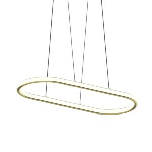 Luna Pendant in Brass Finish by Sonneman