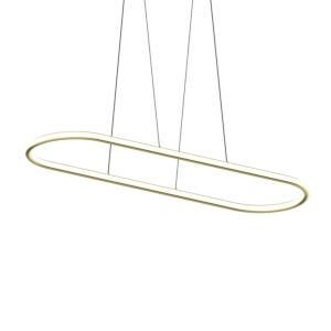 Luna 2-Light Pendant in Brass Finish