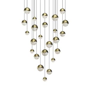 Grapes LED Pendant in Brass Finish by Sonneman