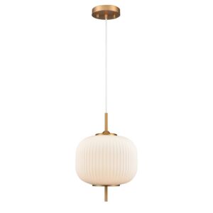 Mount Pearl 1-Light Pendant in Brass