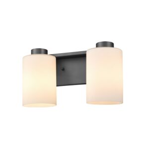 Manitou 2-Light Bathroom Vanity Light in Ebony