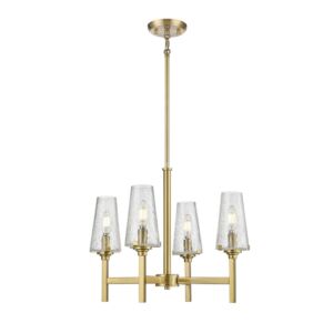 DVI Athenium 4-Light Chandelier in Brass