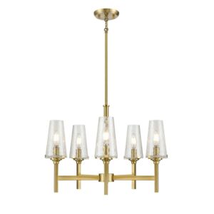 Athenium 5-Light Chandelier in Brass